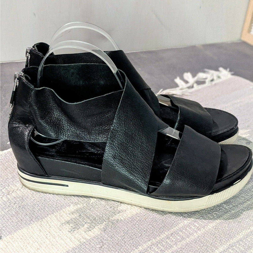 Eileen Fisher Sport Leather Criss Cross Sandals